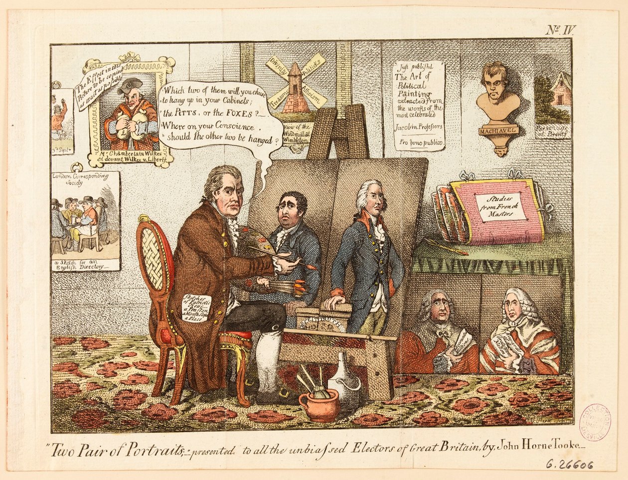 Twee paar portretten: aangeboden aan alle onbevooroordeelde kiezers van Groot-Brittannië, door John Horne Tooke door James Gillray