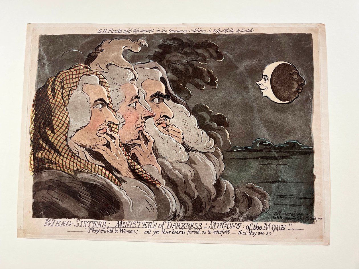 Wierd Sisters; Ministers van de Duisternis; Handlangers van de Maan door James Gillray