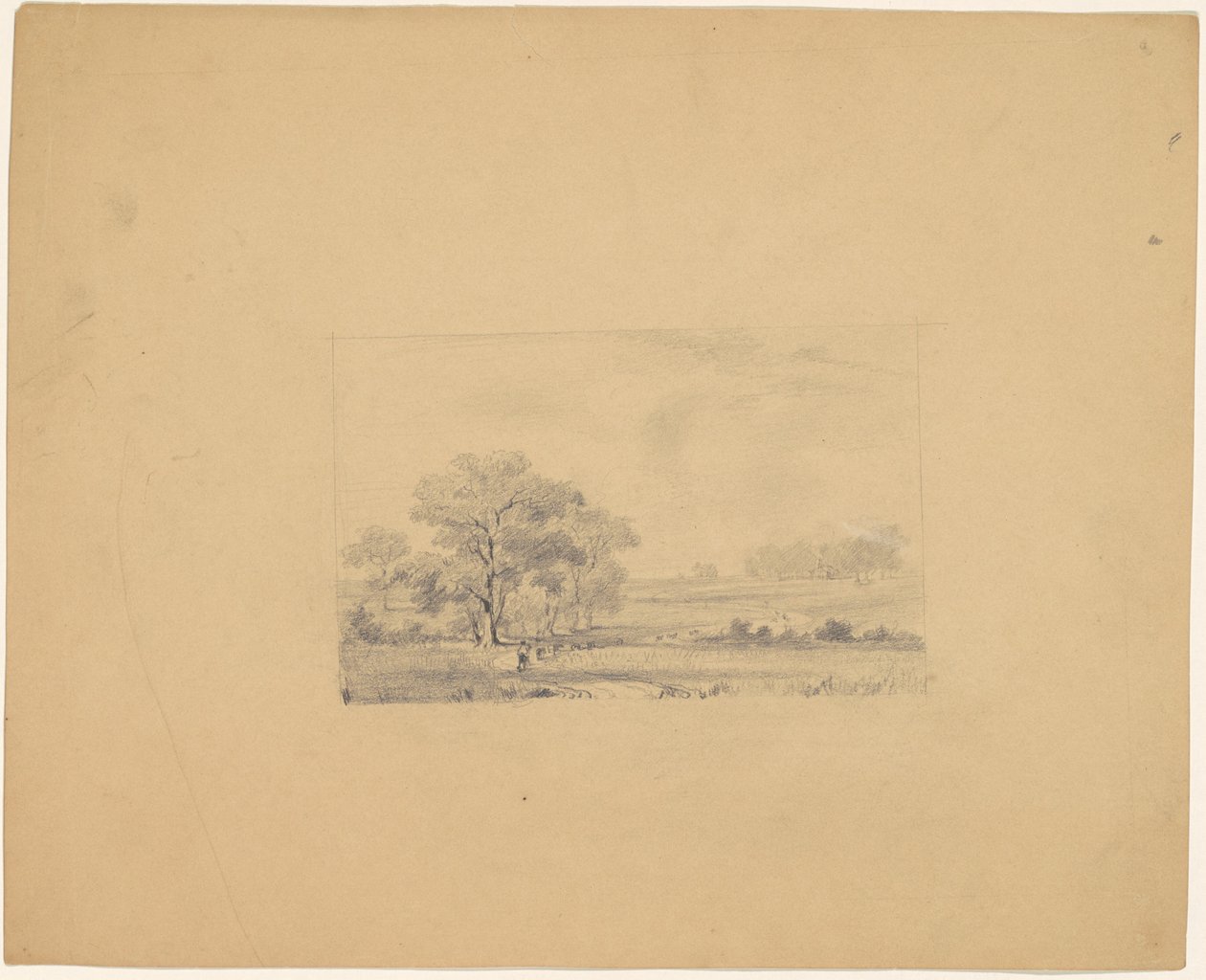 Pastoraal Landschap door James Goodwyn Clonney