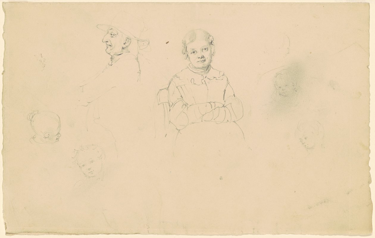 Studies van figuren door James Goodwyn Clonney