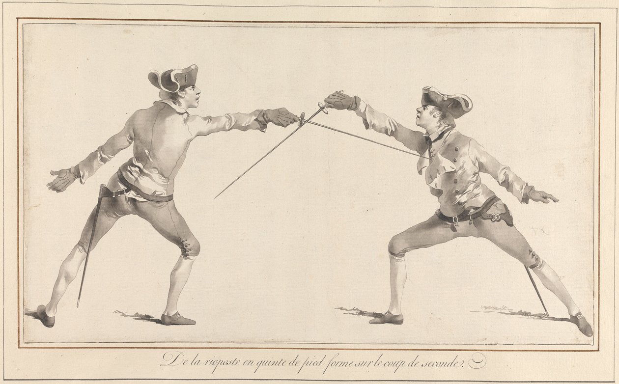 De la Risposte en Quinte de Pied forme sur le Coup de Seconde door James Gwin