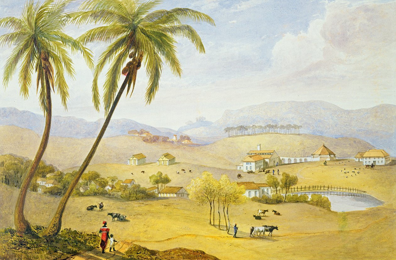 Haughton Court, Hanover, Jamaica, ca. 1820 door James Hakewill