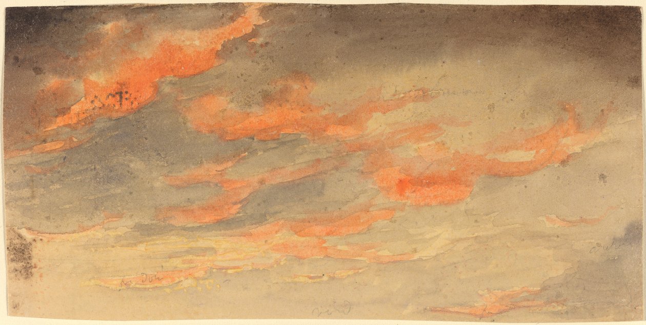 Wolken bij Zonsondergang door James Hamilton Shegogue