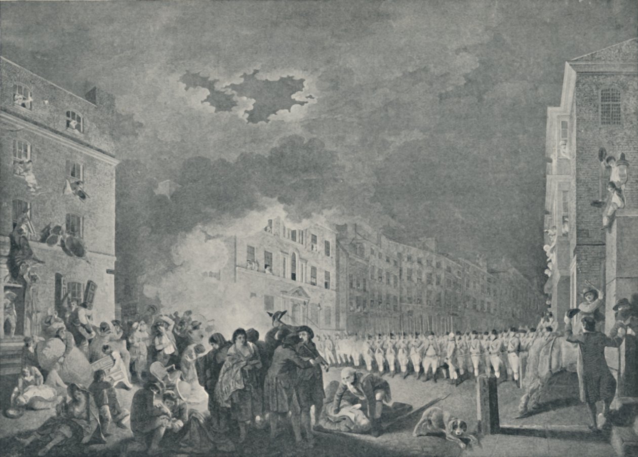 De rel in Broad Street, 7 juni 1780, 1920 door James Heath