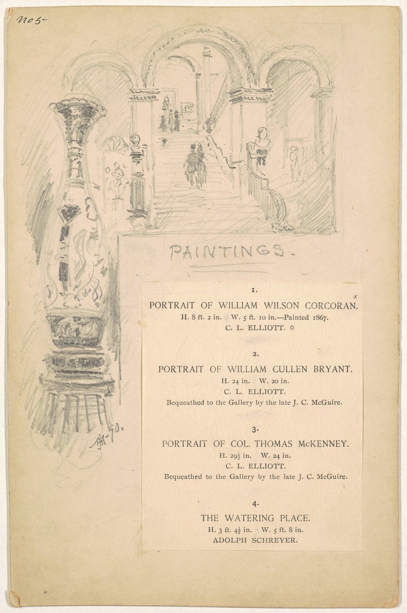 Studie voor "Schilderijen" door James Henry Moser
