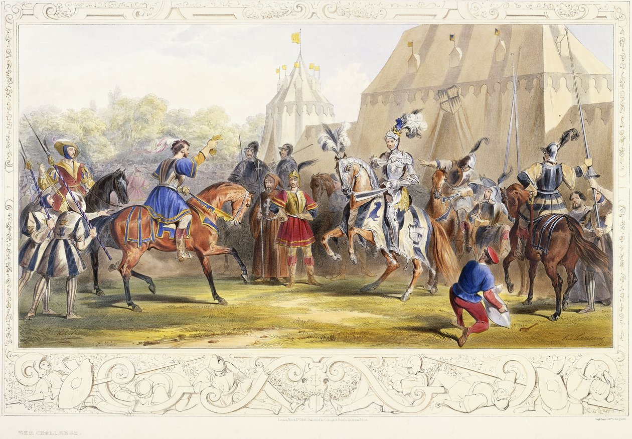 De Uitdaging, 1843 door James Henry Nixon