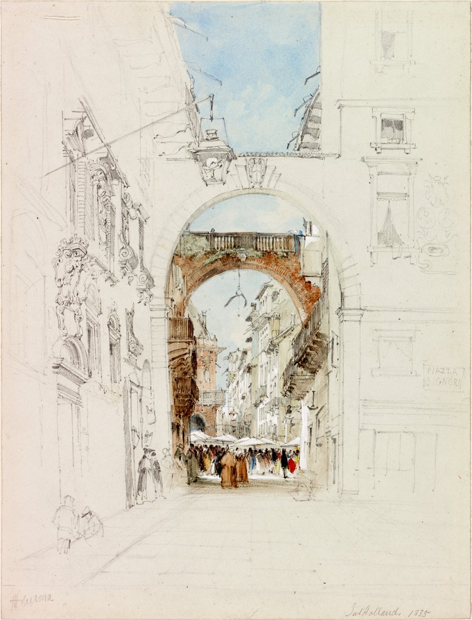 La Piazza dei Signori, Verona door James Holland