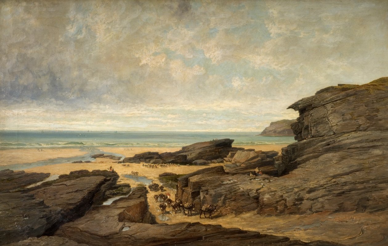 Laag Water, Trebarwith Strand, Tintagel, Cornwall door James Holland