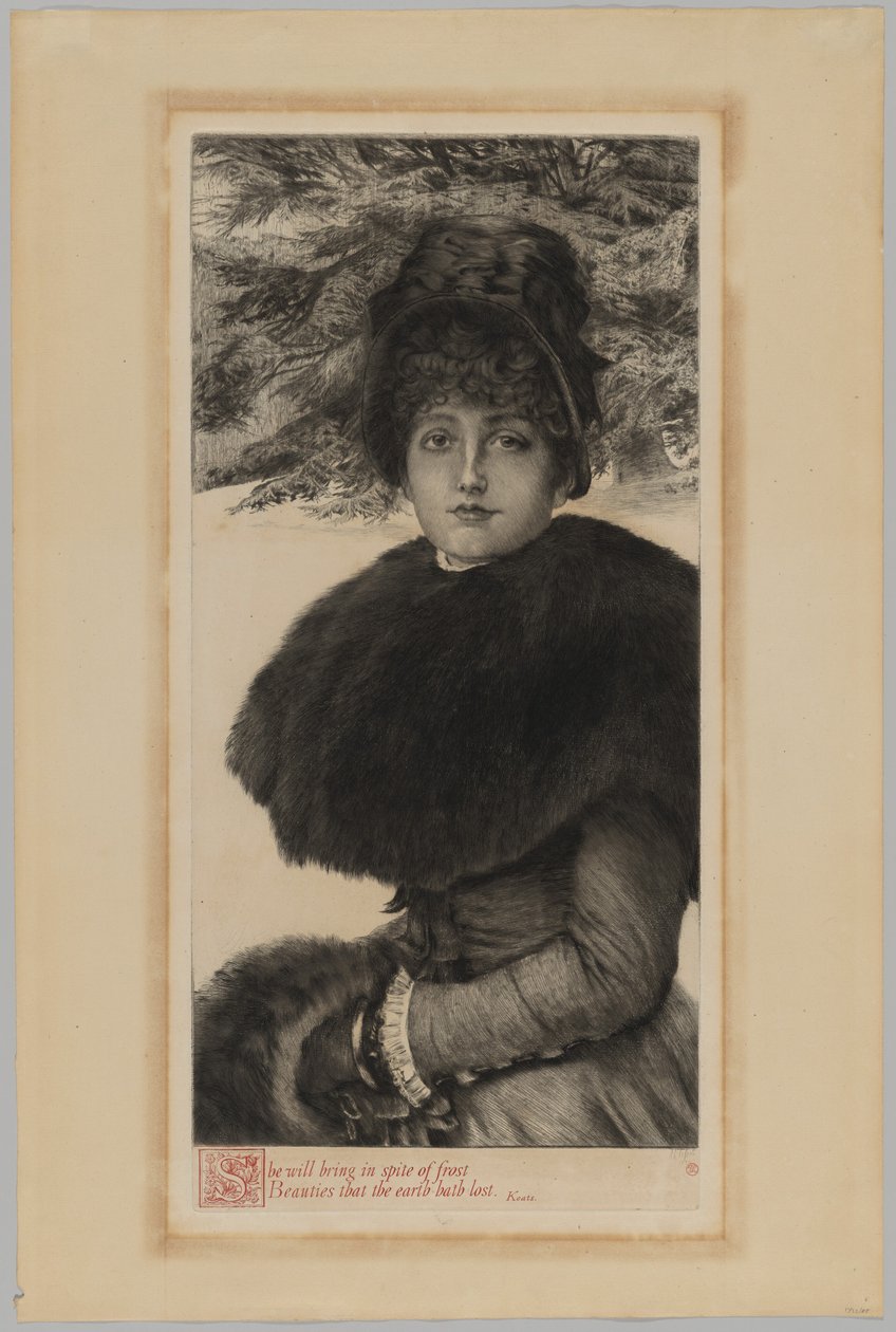 Een winterwandeling door James Jacques Joseph Tissot