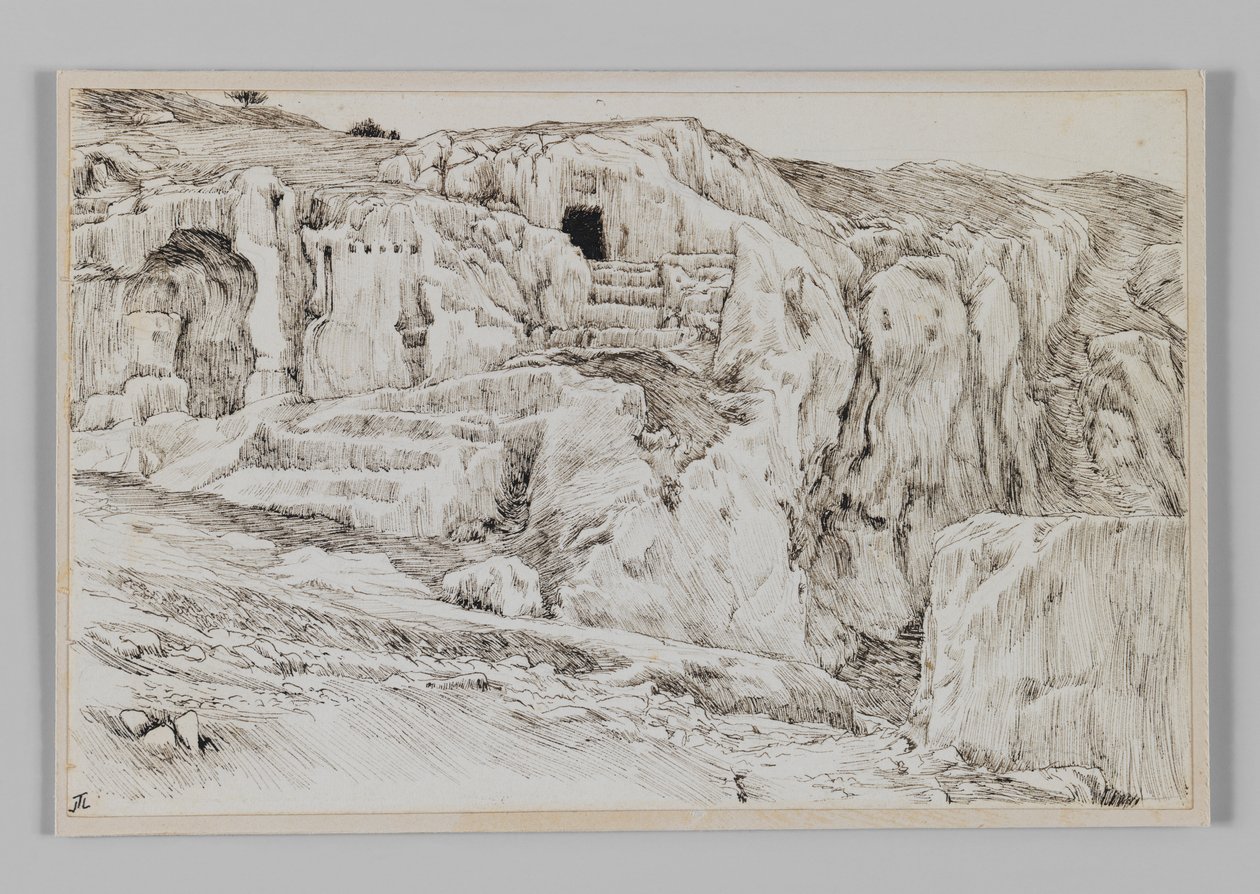 Oude graven, Vallei van Hinnom, illustratie uit Het Leven van Onze Heer Jezus Christus door James Jacques Joseph Tissot