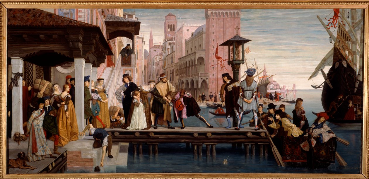 Vertrek van het verloren kind door James Jacques Joseph Tissot