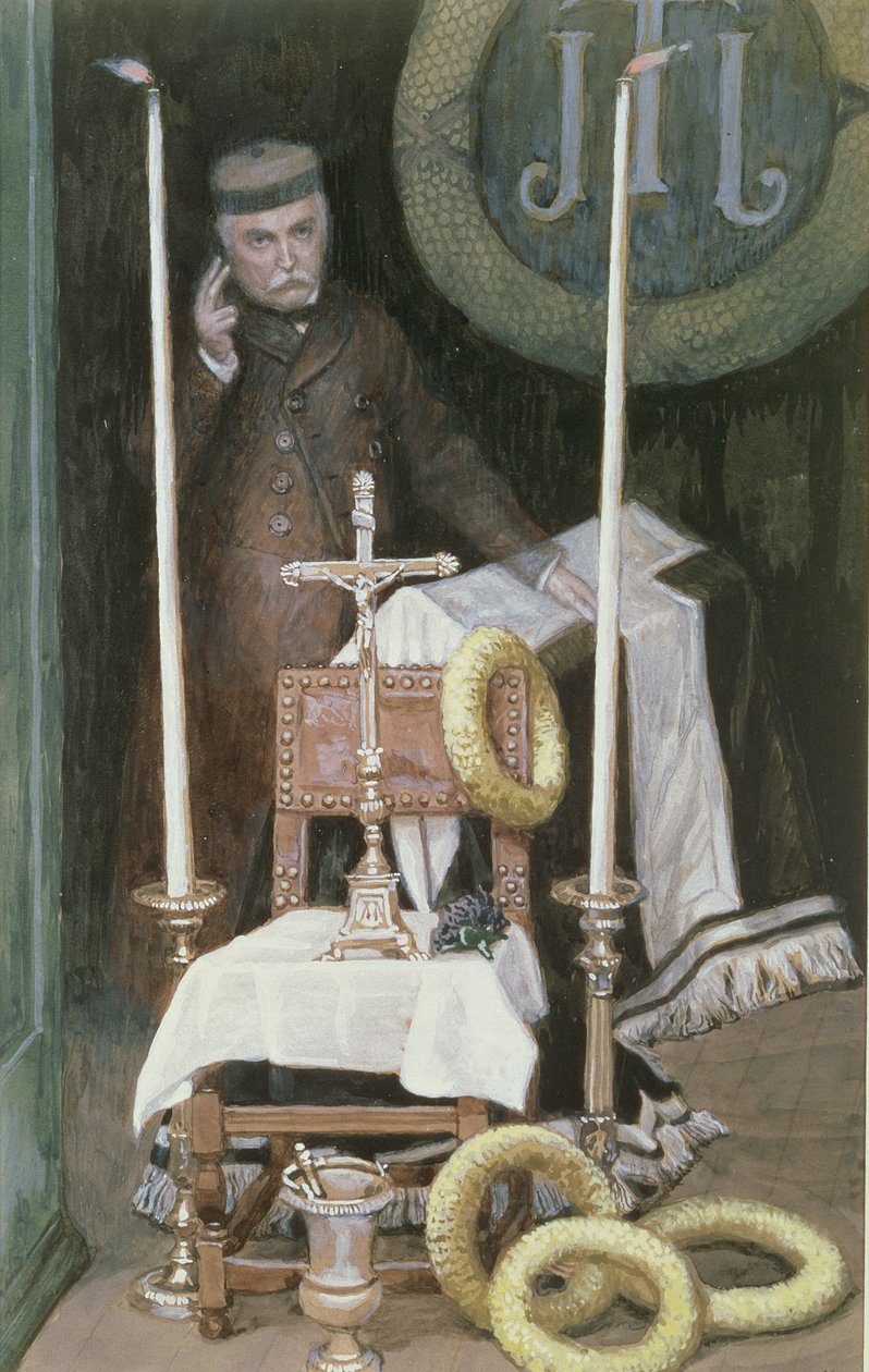 Portret van de Pelgrim (Zelfportret), illustratie voor Het Leven van Christus door James Jacques Joseph Tissot
