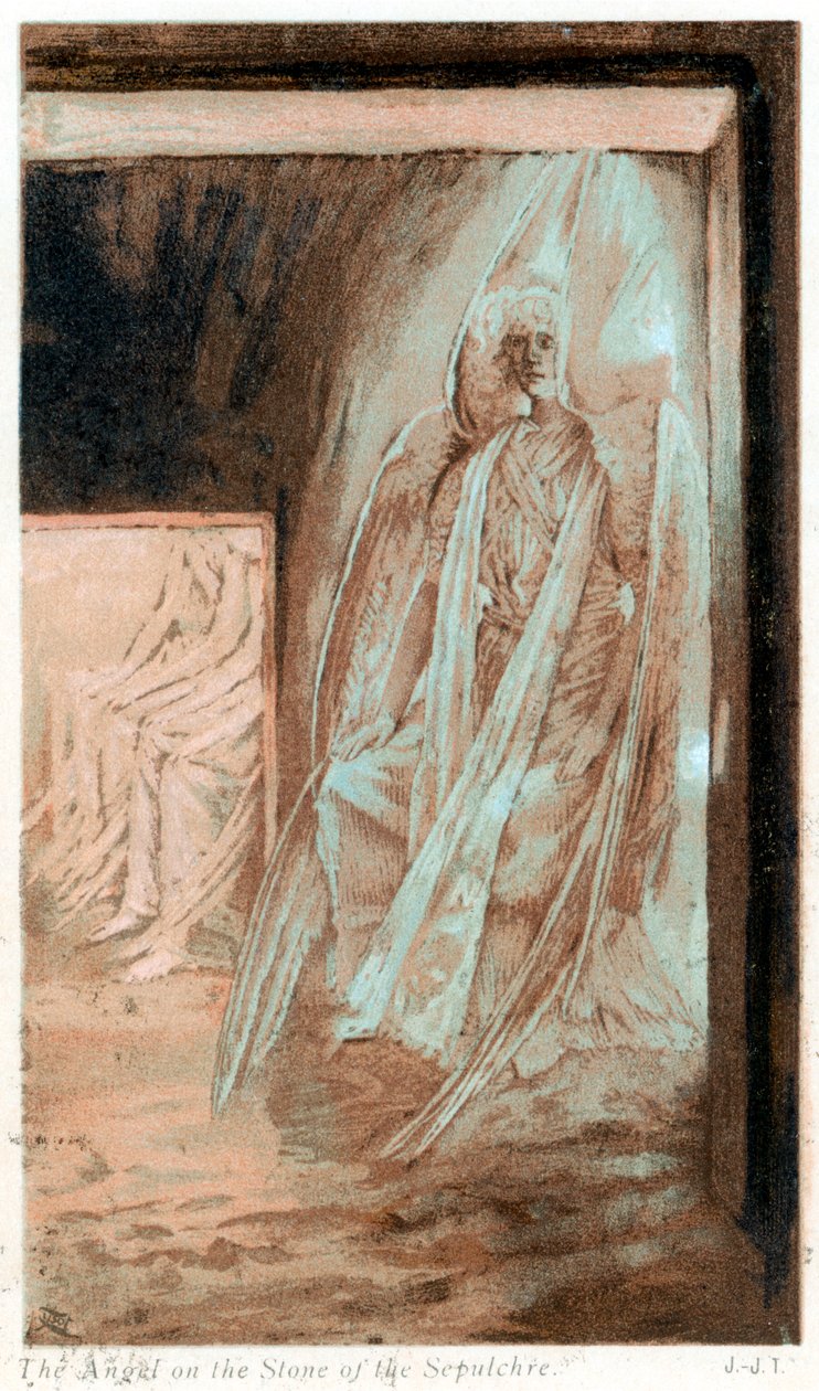 De engel van de Heer op de steen van het graf, 1897 door James Jacques Joseph Tissot