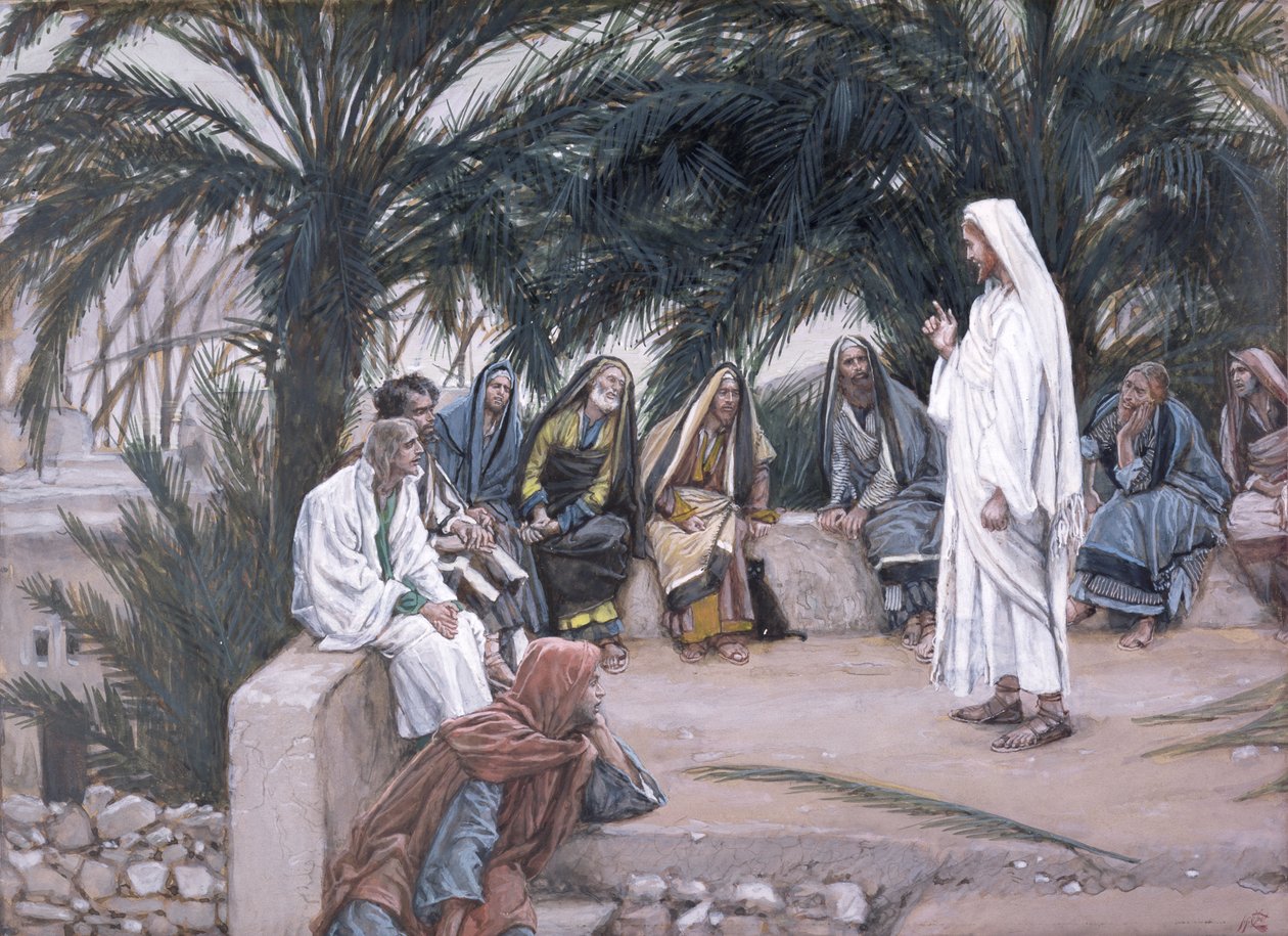 De eersten zullen de laatsten zijn, illustratie voor Het leven van Christus, ca. 1886-94 door James Jacques Joseph Tissot