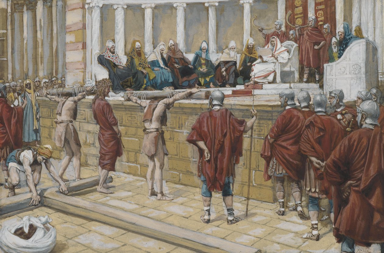 Het Vonnis op de Gabbatha, illustratie uit Het Leven van Onze Heer Jezus Christus, 1886-94 door James Jacques Joseph Tissot