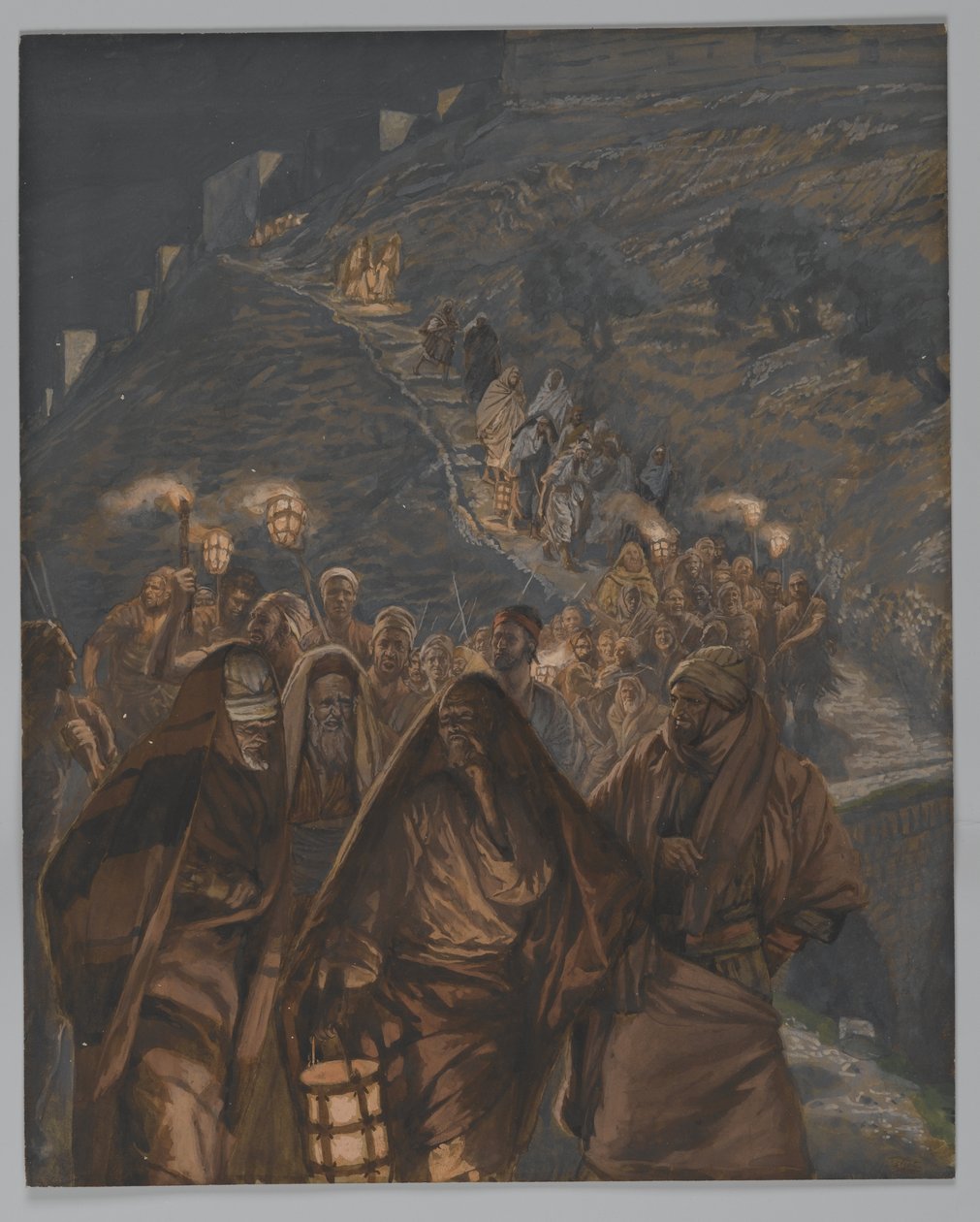 De Processie van Judas, illustratie uit Het Leven van Onze Heer Jezus Christus, 1886-94 door James Jacques Joseph Tissot