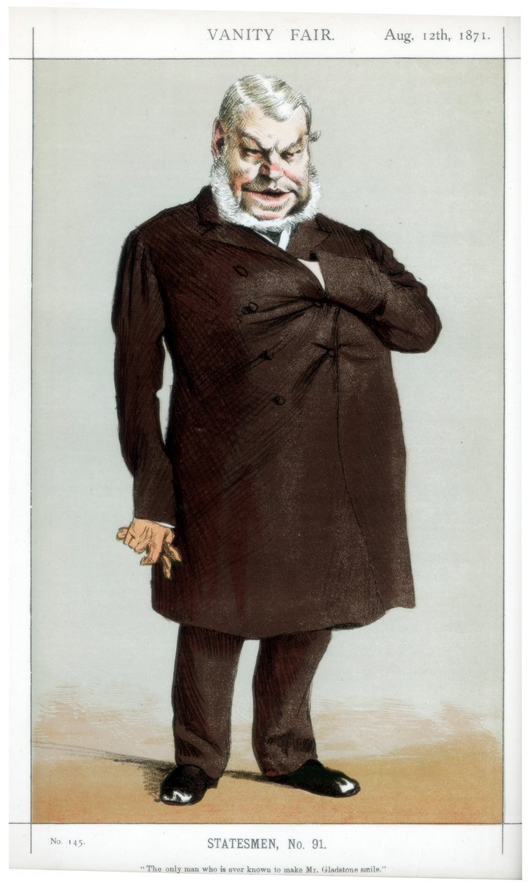 De enige man die ooit bekend is om Mr. Gladstone te laten glimlachen, 1871 door James Jacques Joseph Tissot