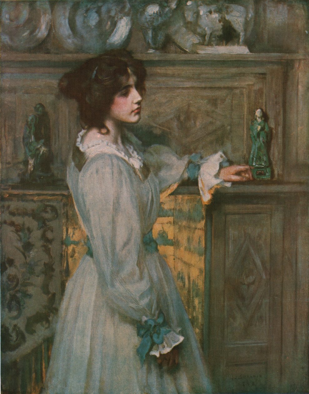 Reverie, 1898, ca. 1930 door James Jebusa Shannon