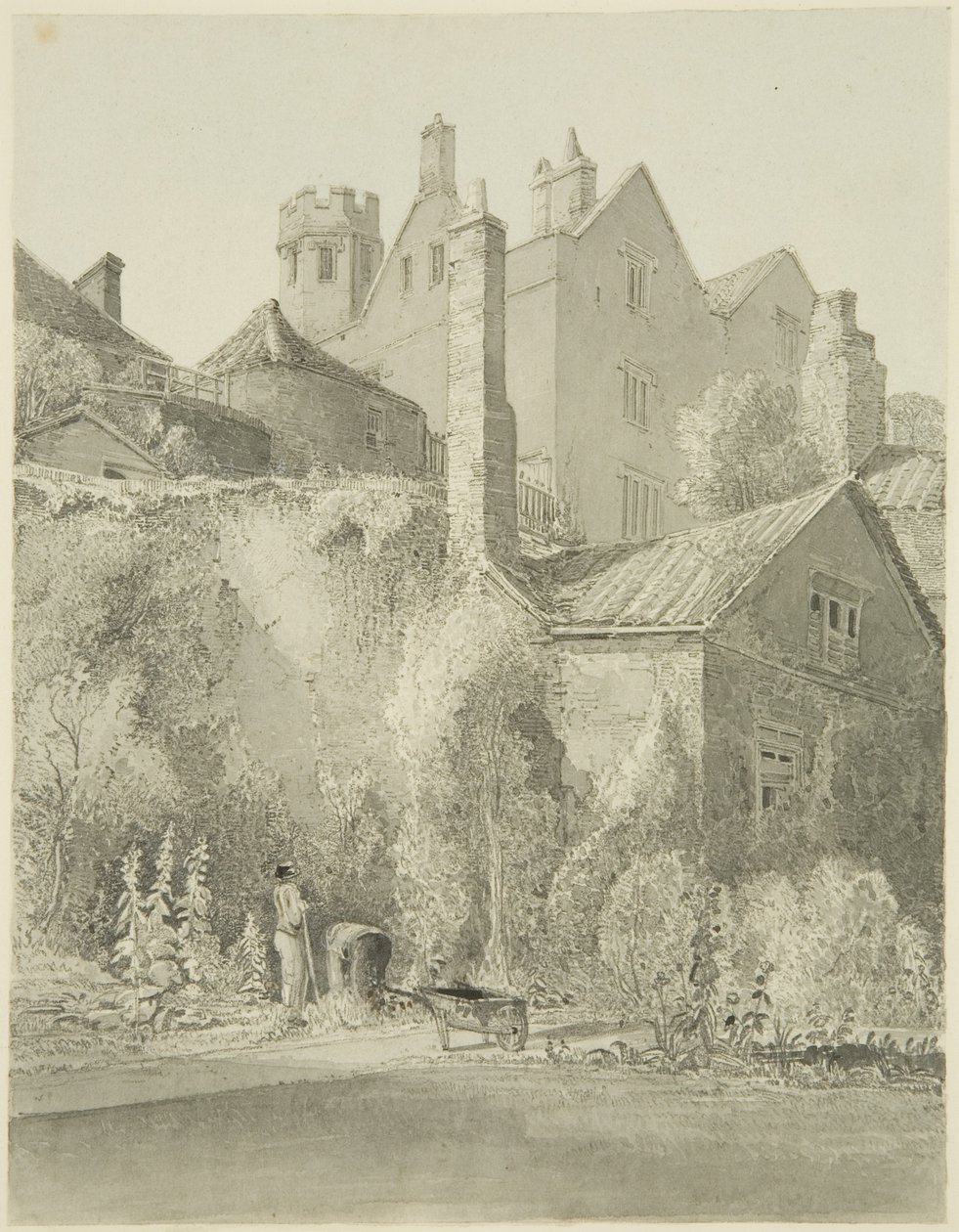 The White Lodge, gezien vanuit de tuin van de City School (Queen Elizabeth