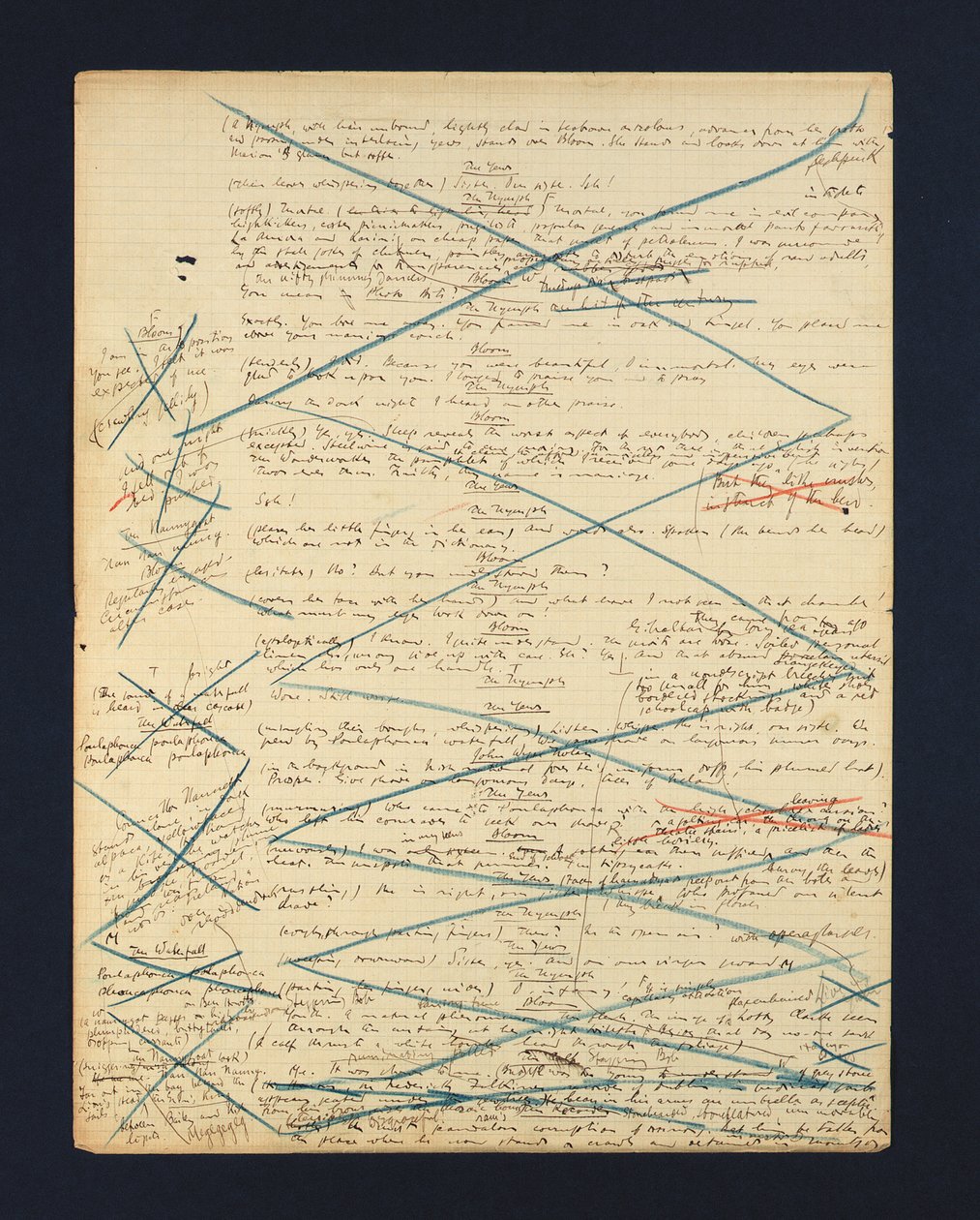 Handgeschreven manuscript van de 
