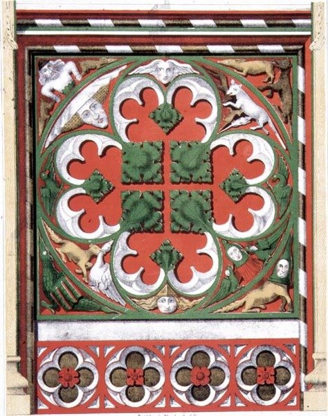 Details van een Geschilderd Roedescherm in Dickleburgh Kerk, Norfolk, uit 