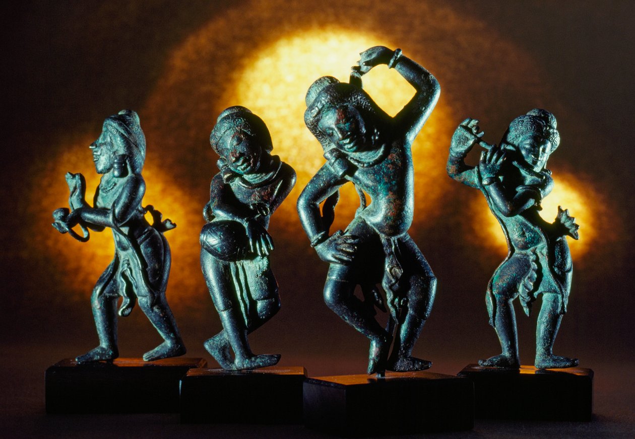 Figuren uit de zesde of zevende eeuw gemaakt door de oude Pyu. New York City, New York door James L Stanfield