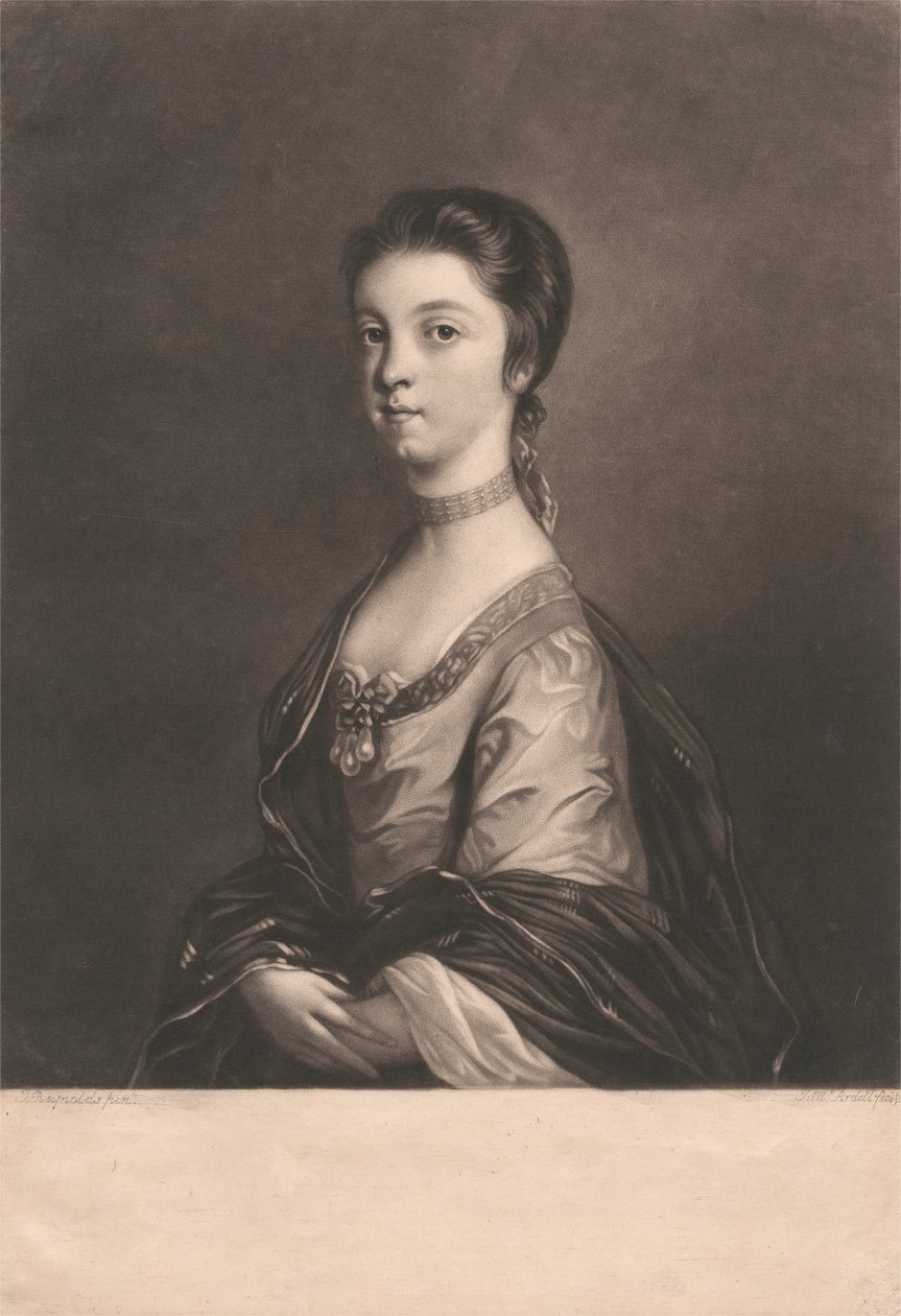 Lady Elizabeth Montagu door James McArdell