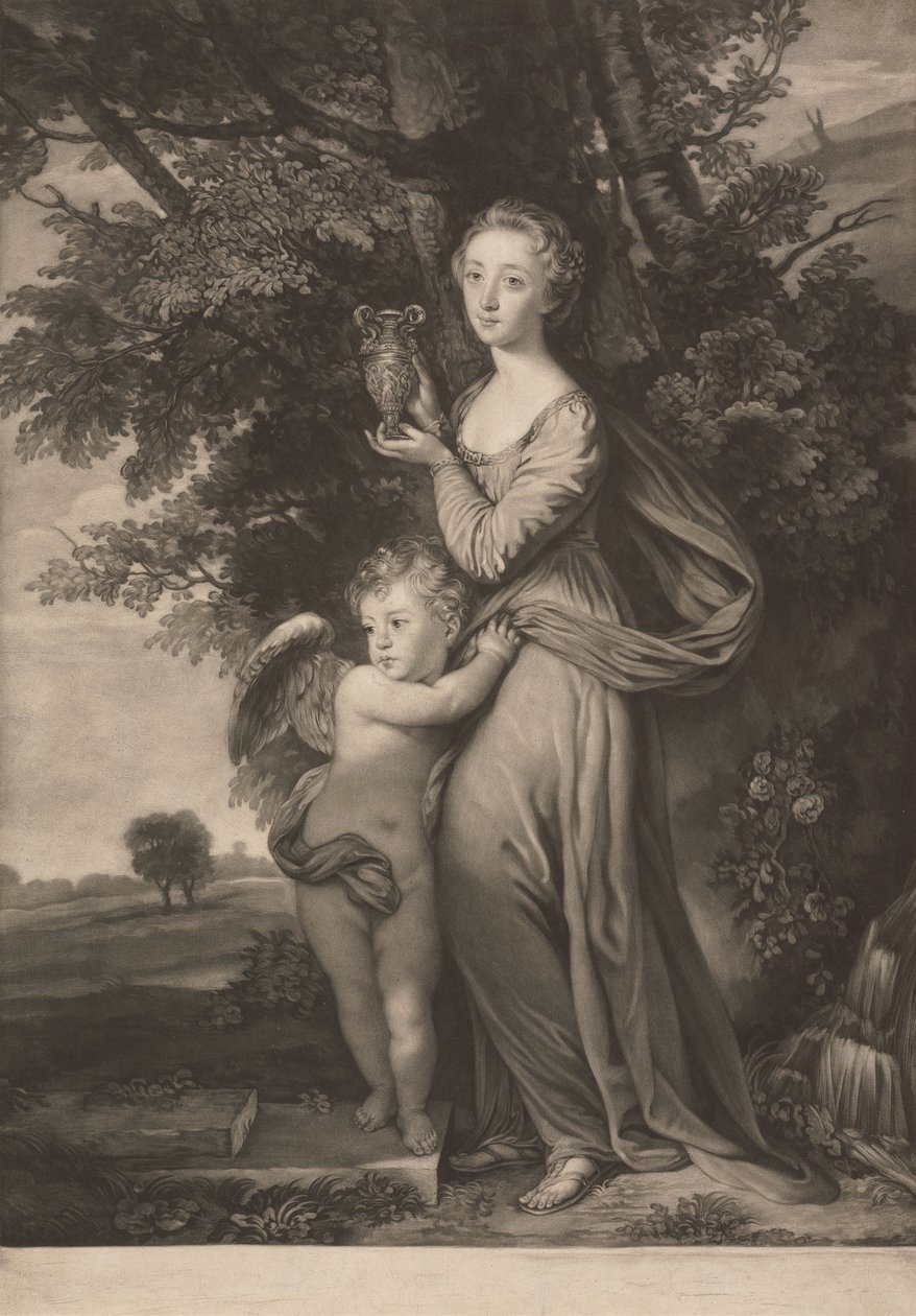 Juffrouw Frances Greville en haar Broer als 