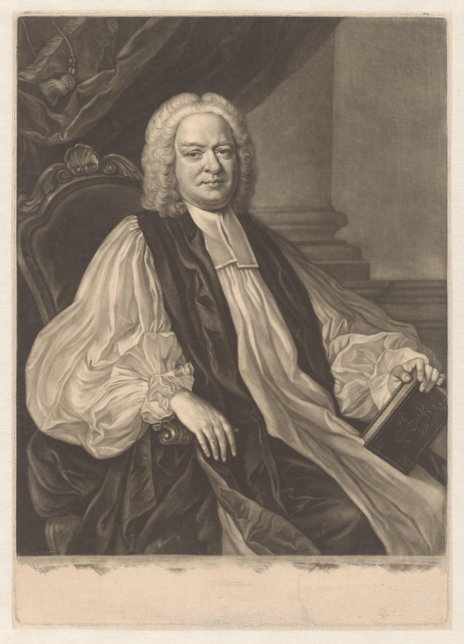 Portret van Thomas Sherlock door James McArdell