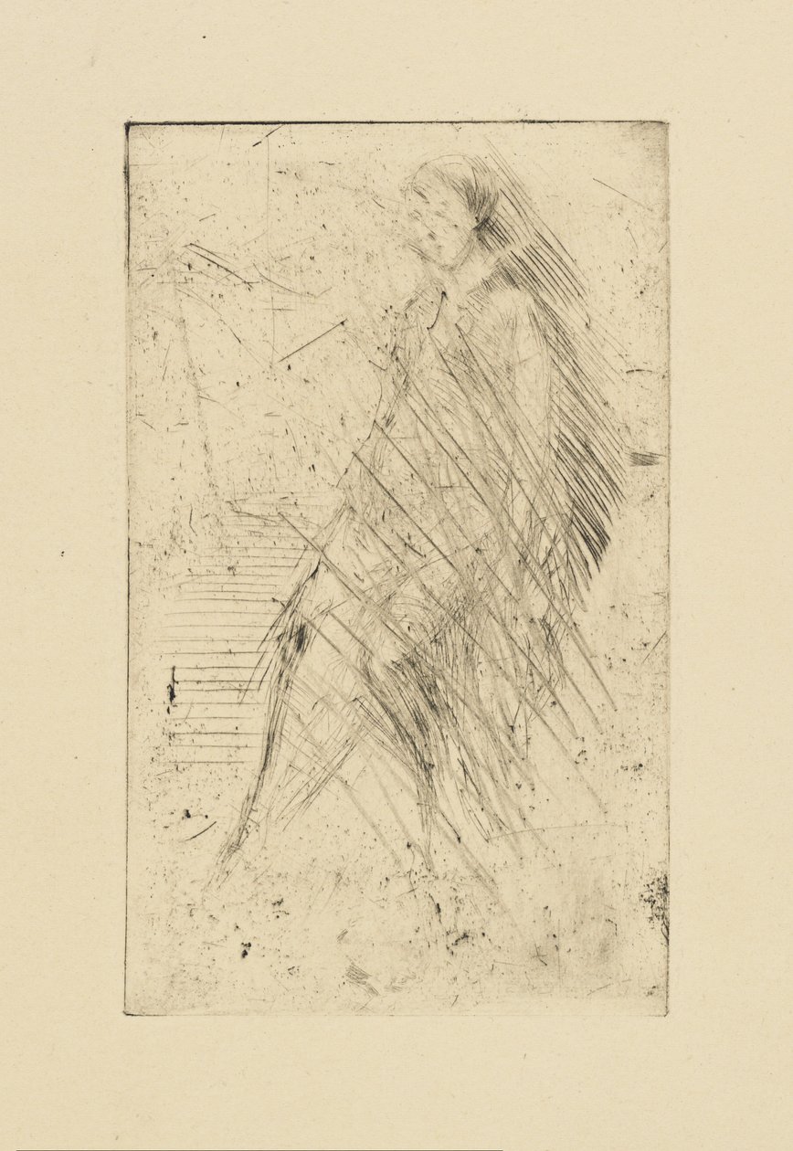 [76] Impressies van geannuleerde platen door Whistler - Rustend door James Abbott McNeill Whistler