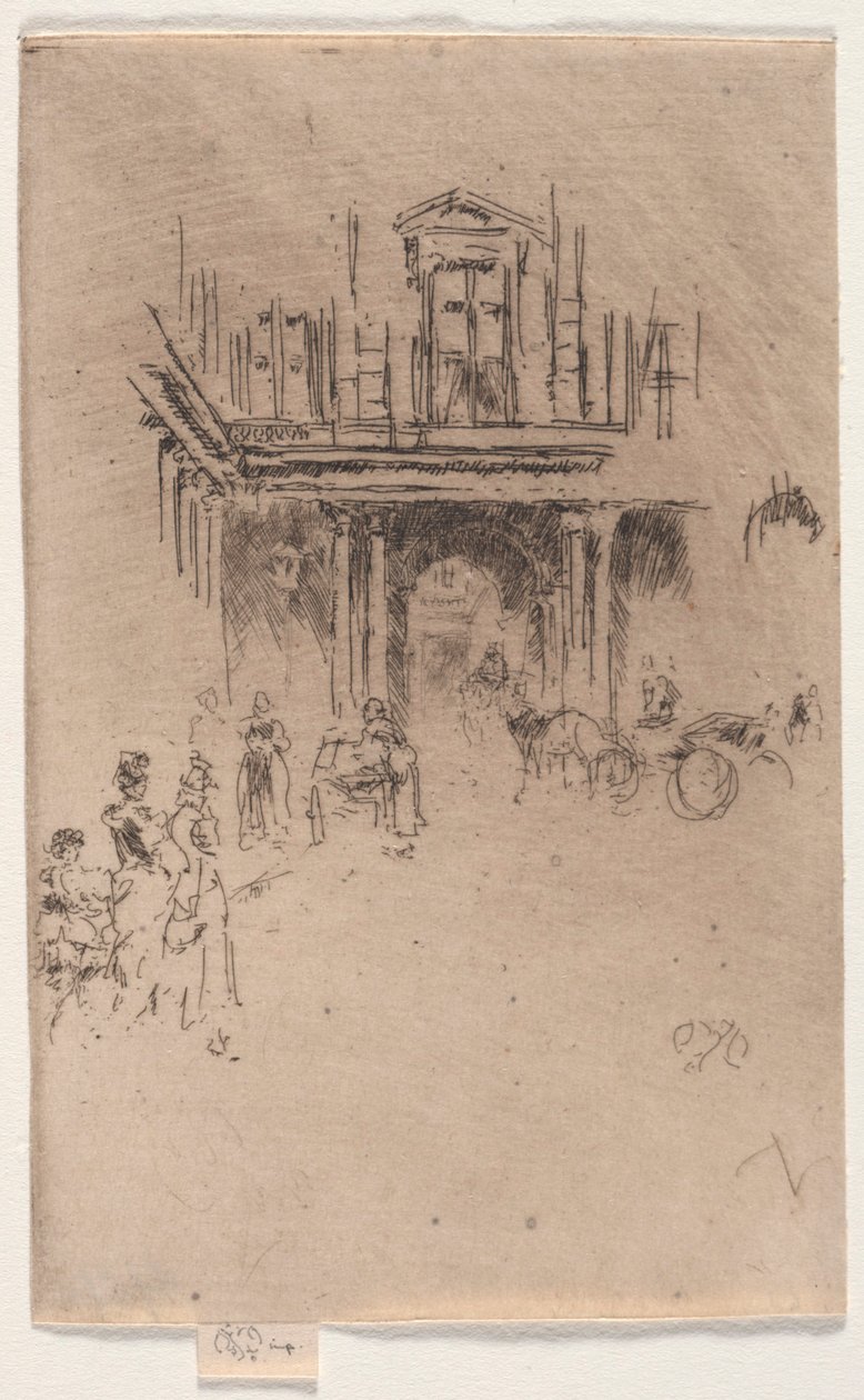 Een hoek van het Koninklijk Paleis door James McNeill Whistler