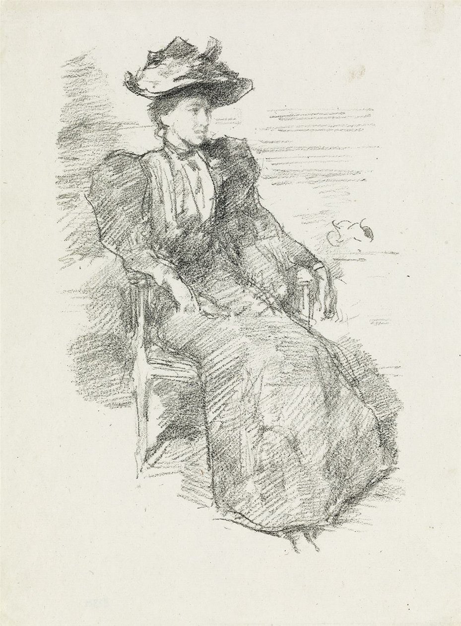 Een portret: Mildred Howells door James Abbott McNeill Whistler