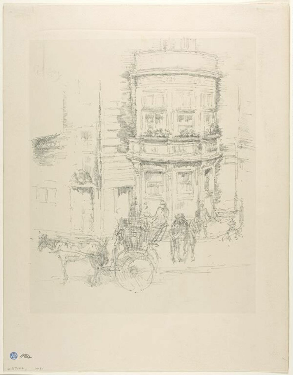 Achterkant van het Gaiety Theater door James McNeill Whistler