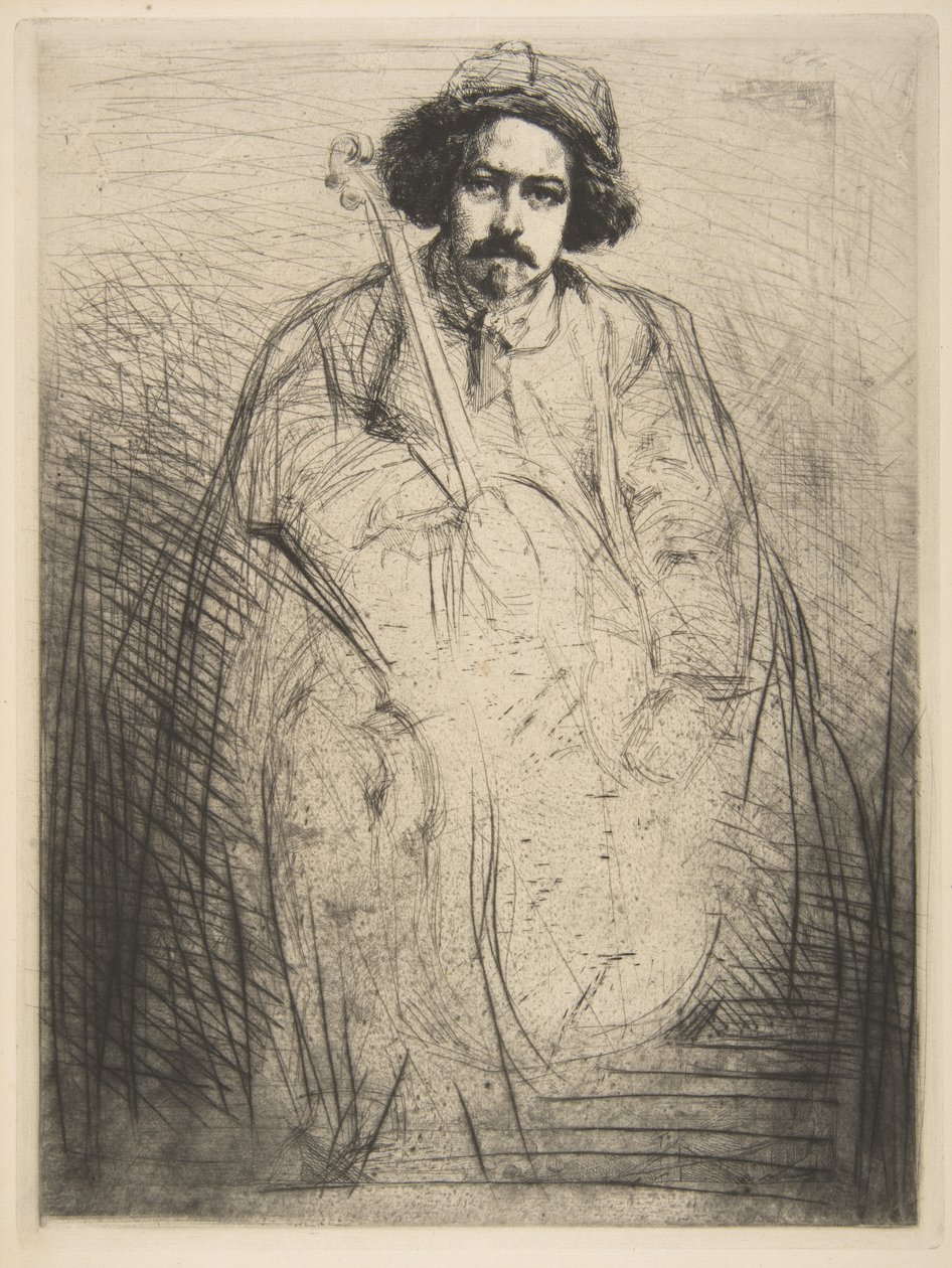 Becquet (J. Becquet, beeldhouwer) door James McNeill Whistler