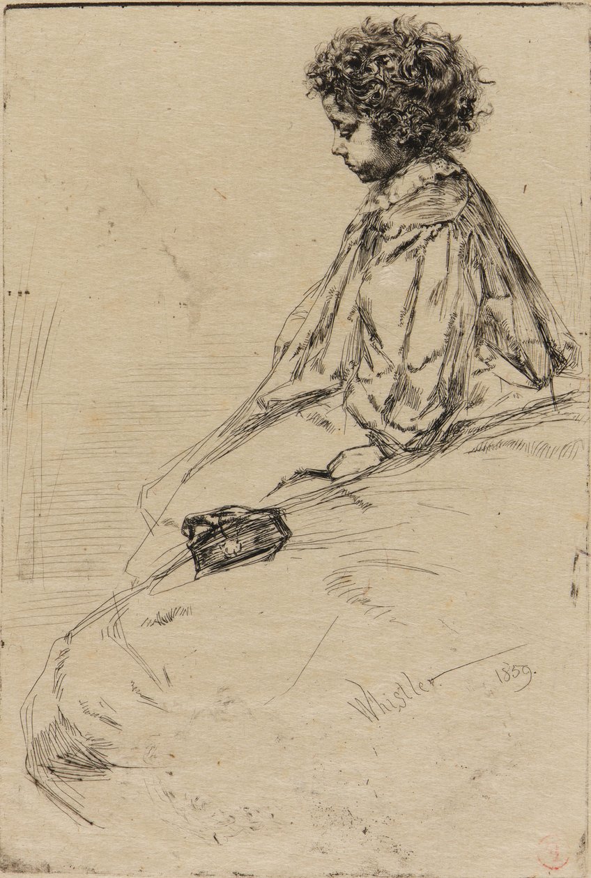Bibi Lalouette door James Abbott McNeill Whistler