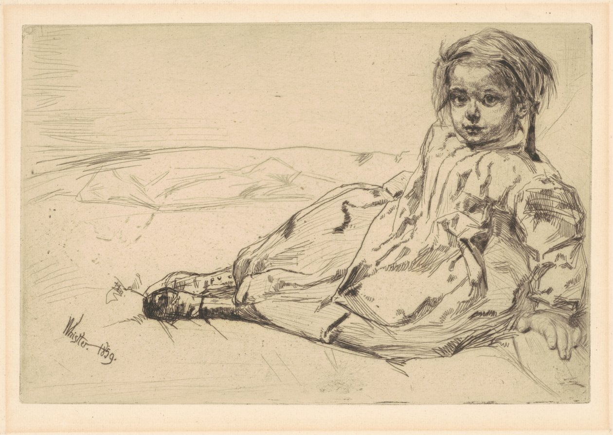Bibi Valentin door James Abbott McNeill Whistler