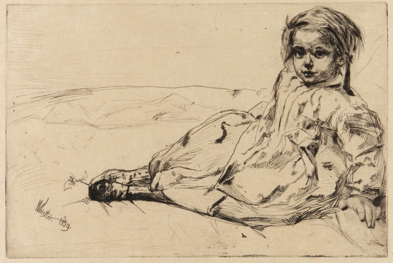 Bibi Valentin door James Abbott McNeill Whistler