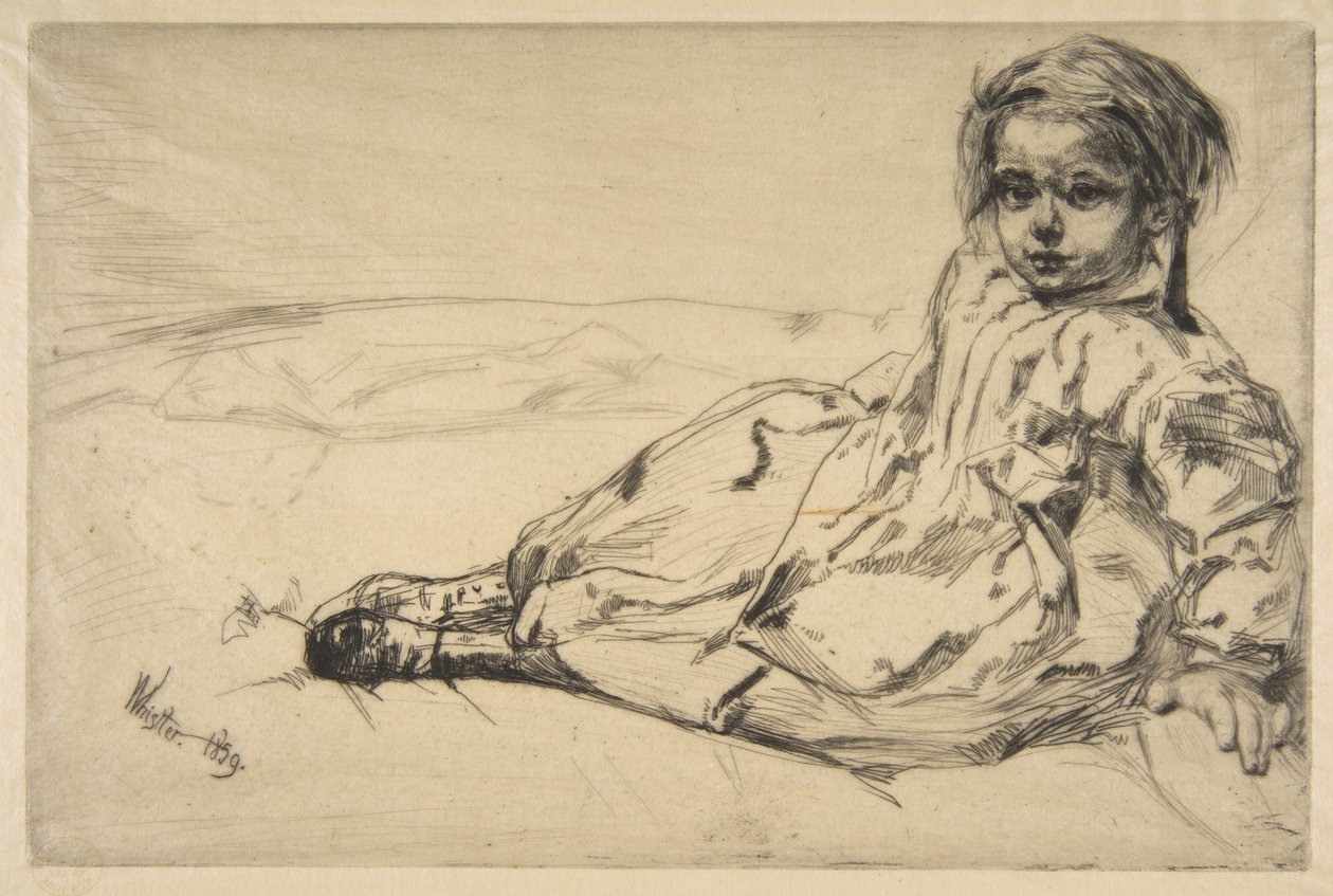 Bibi Valentin door James McNeill Whistler