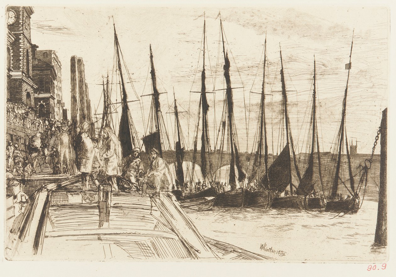 Billingsgate door James Abbott McNeill Whistler
