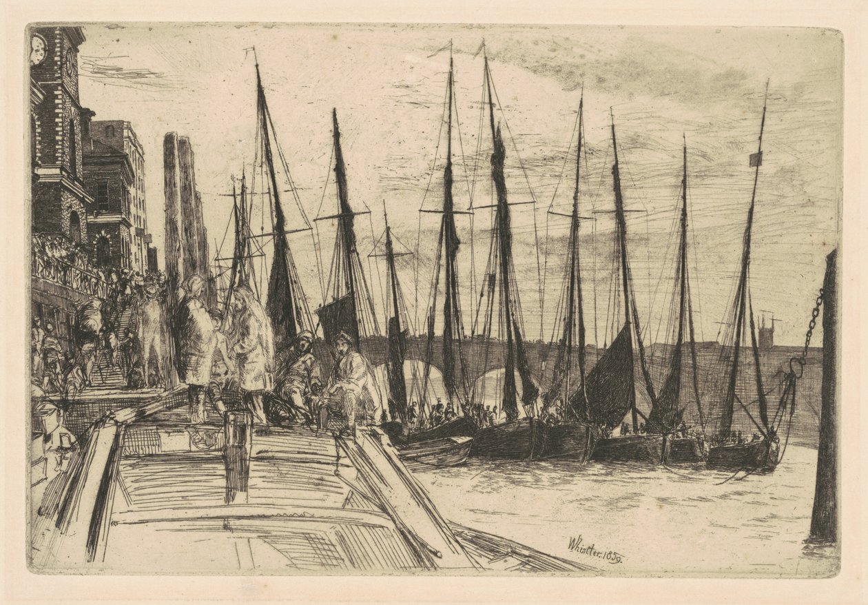 Billingsgate door James Abbott McNeill Whistler
