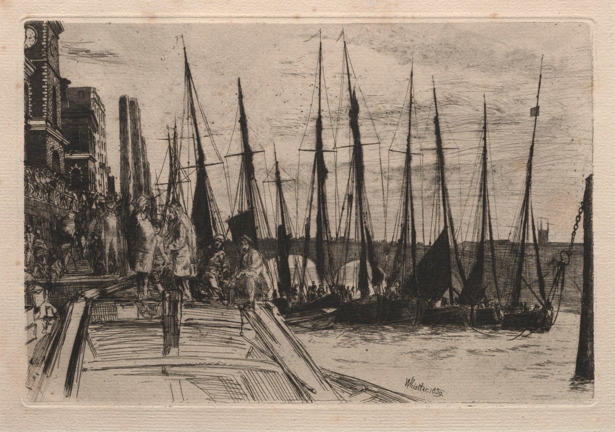 Billingsgate door James McNeill Whistler