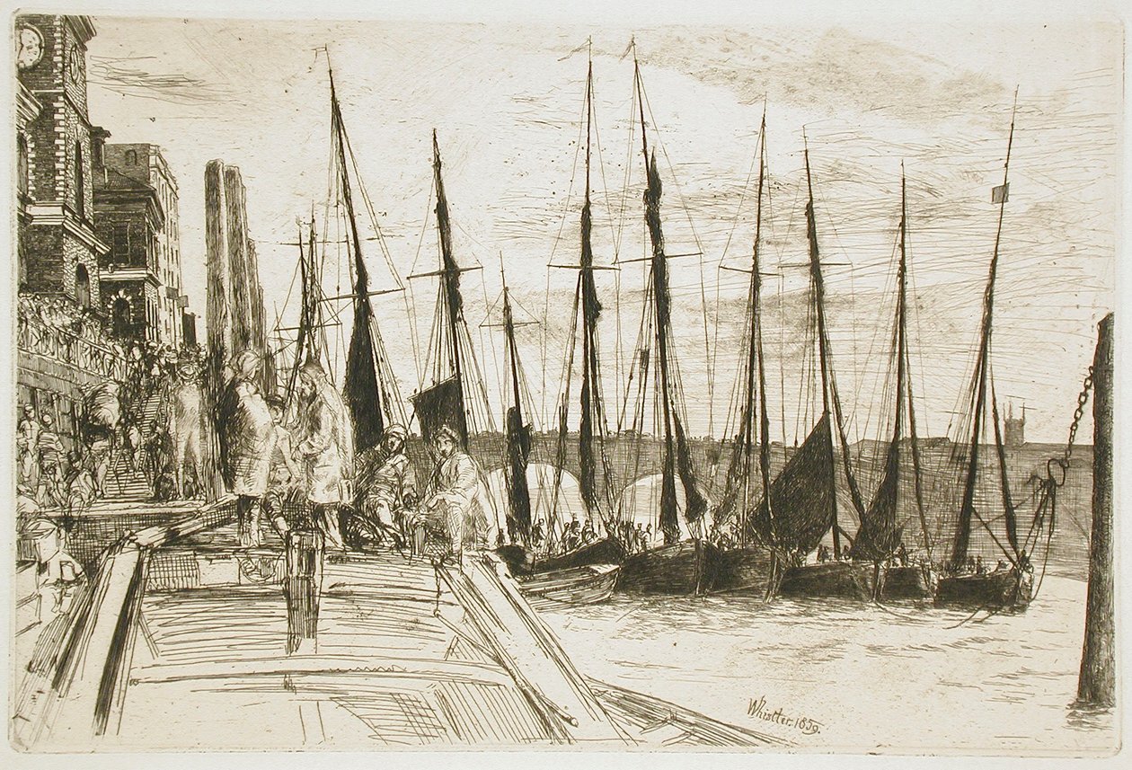 Billingsgate door James McNeill Whistler