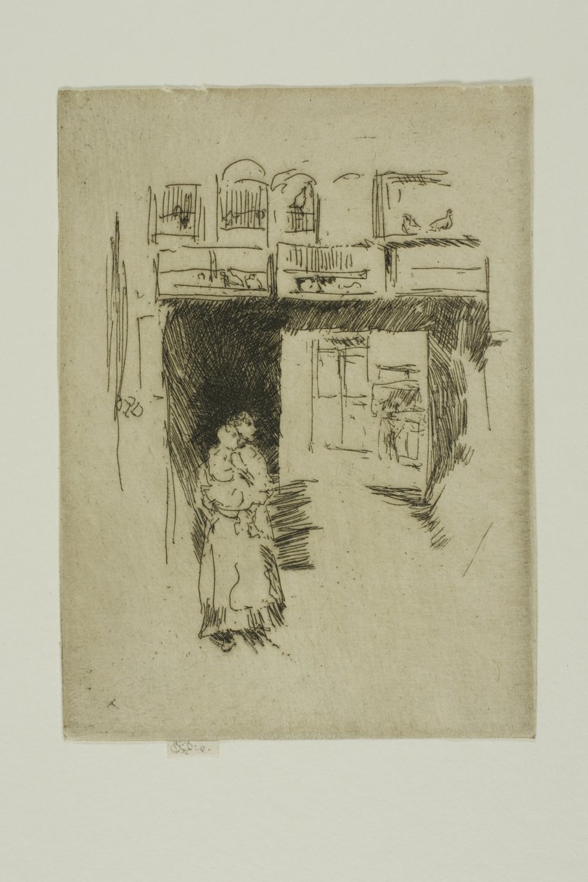 Vogelwinkel - Seven Dials door James Abbott McNeill Whistler