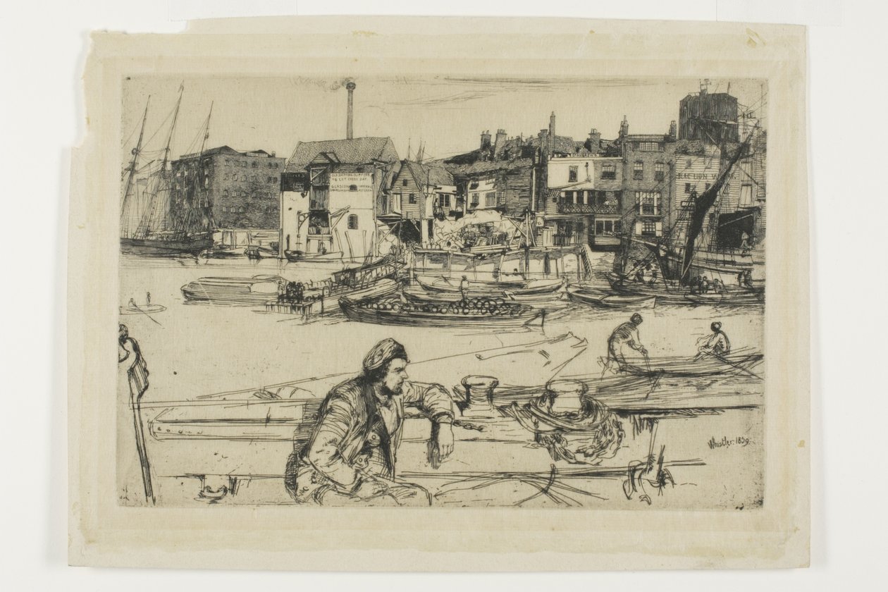 Black Lion Wharf door James Abbott McNeill Whistler