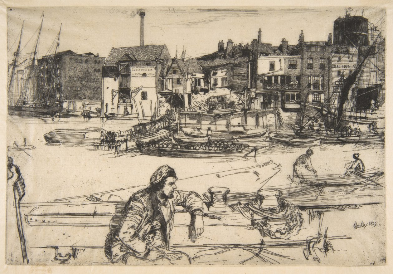 Black Lion Wharf door James McNeill Whistler