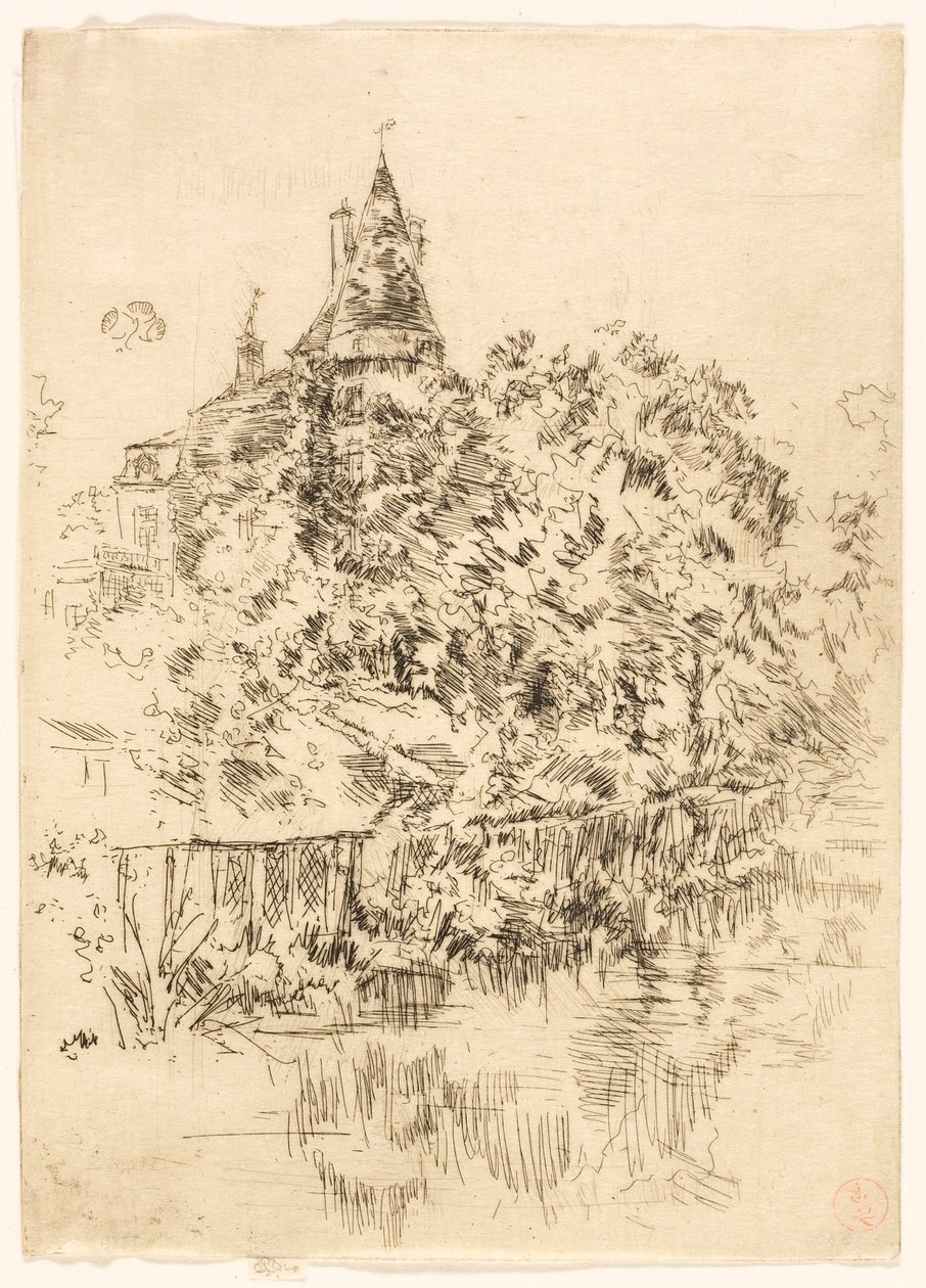 Château de Verneuil, Touraine door James McNeill Whistler