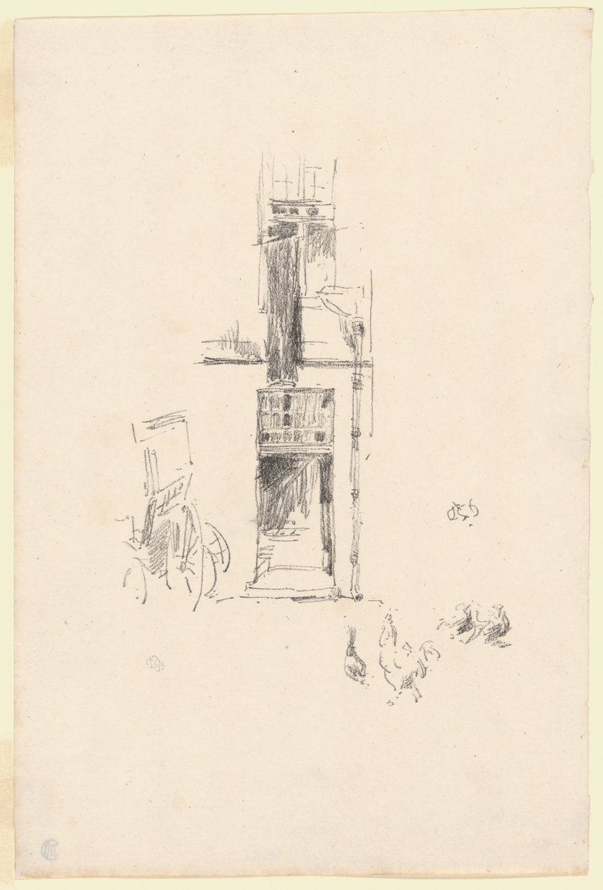Hanen en Hennen, Hôtel Colbert door James McNeill Whistler