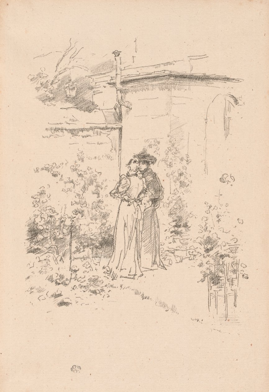 Vertrouwelijkheden in de tuin door James Abbott McNeill Whistler