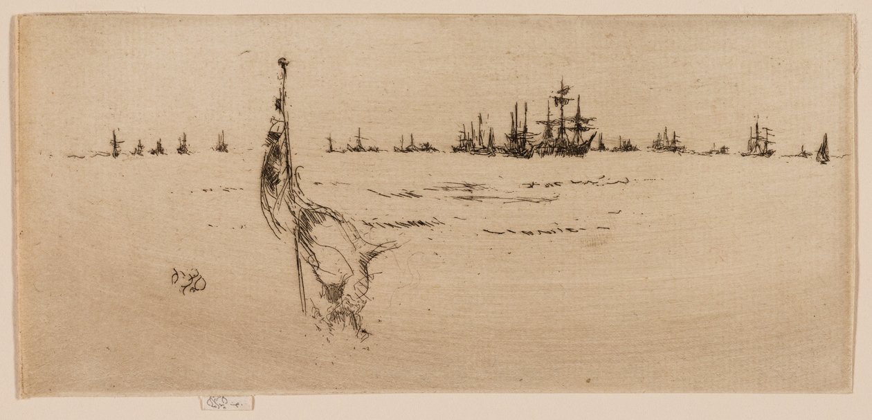 De vlag dompelen door James Abbott McNeill Whistler