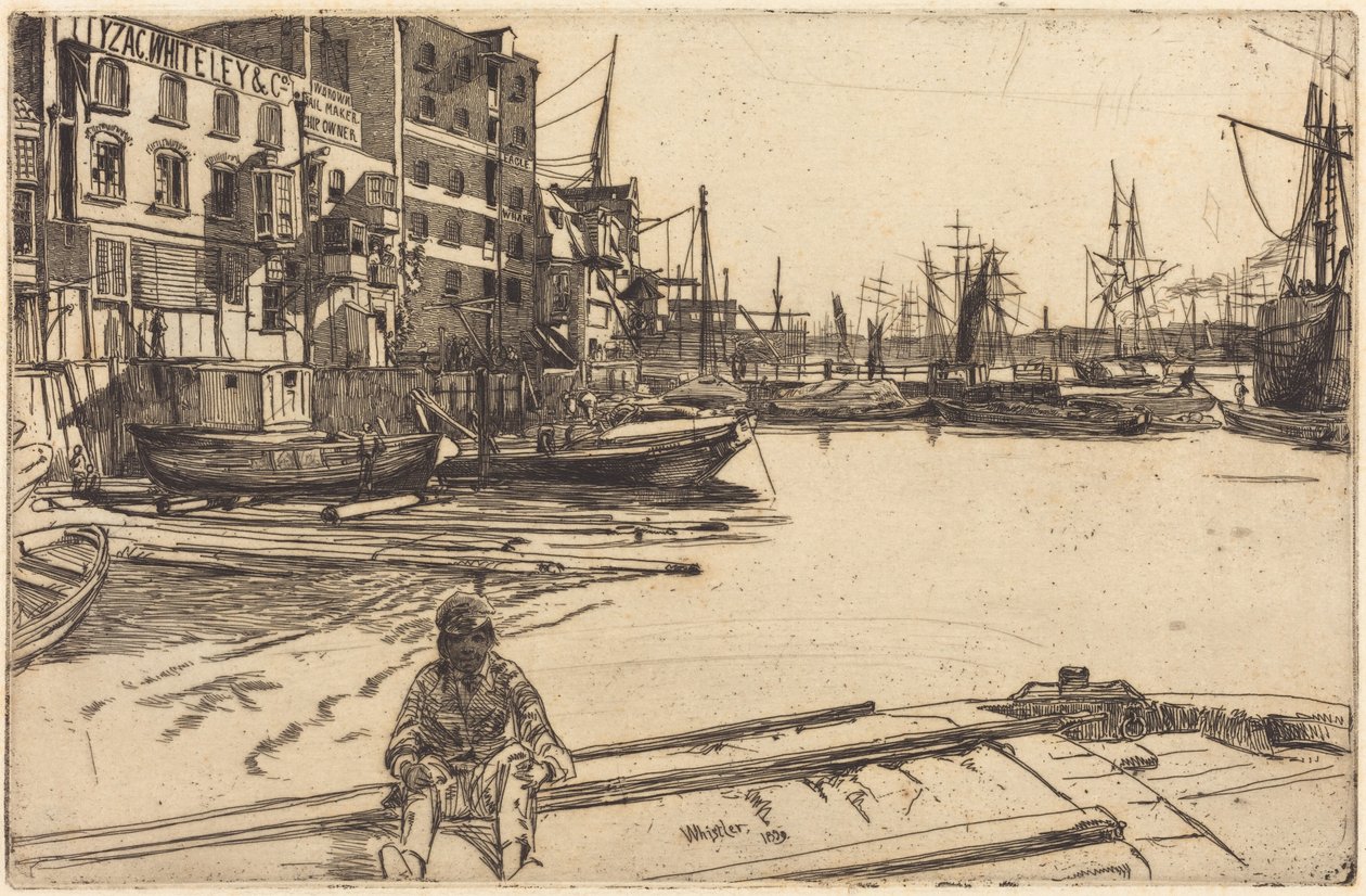 Eagle Wharf door James McNeill Whistler